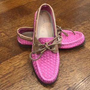 Sperry's Woven Leather Topsiders